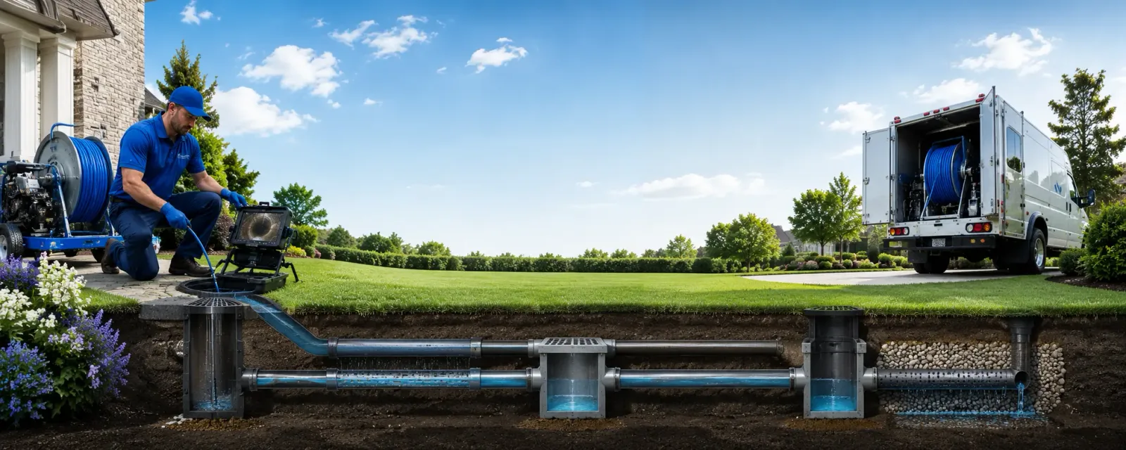 Outdoor drain cleaning information for Colfax, WI